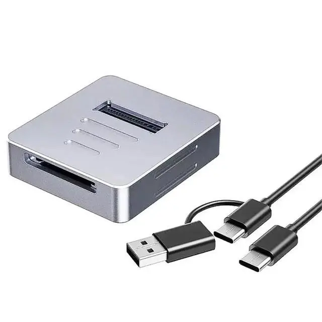 Alt view image 5 of 6 - 10Gbps M2 NVMe to USB 3.1 Docking SSD Box Adapter M.2 SSD Case for 2230 2242 2280 22110 Enclosure Base SD2.0 Card Reader