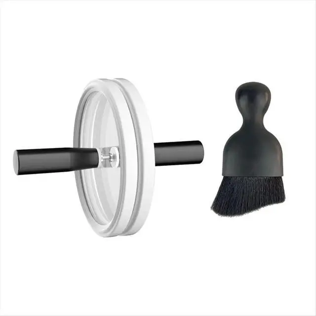 Alt view image 5 of 6 - LP Vinyl Record Cleaner Clamp Cleaning Set Vinyl Record Label Saver Protector Record Waterproof Cleaning Clip White