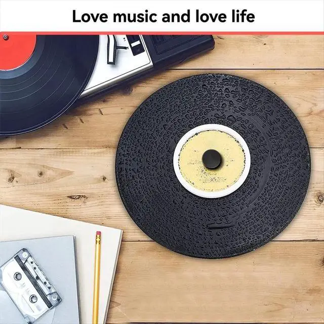 Alt view image 6 of 6 - LP Vinyl Record Cleaner Clamp Cleaning Set Vinyl Record Label Saver Protector Record Waterproof Cleaning Clip White
