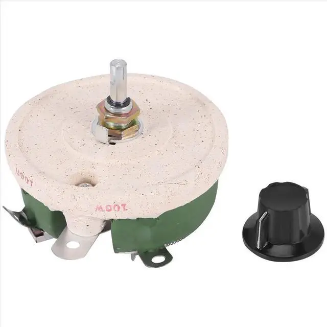 Alt view image 6 of 6 - 100W 100 Ohm Ceramic Wirewound Potentiometer Rotary Resistor Rheostat
