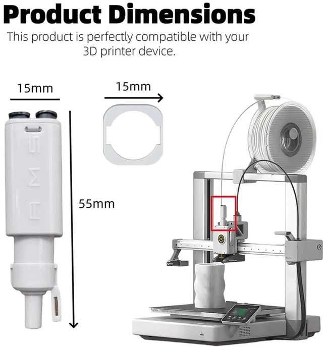 Alt view image 5 of 6 - Filament Sensor and Lite Filament Hub Replacement Kit - 2-in-1 Repair Set for A1/A1 Mini 3D Printer