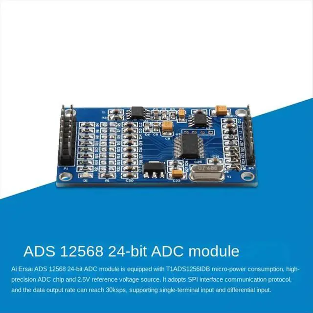 Alt view image 5 of 6 - ADS1256 24-Bit 8-Channel Adc Ad Module High- Adc Multifunction Acquisition Data Acquisition Card Module