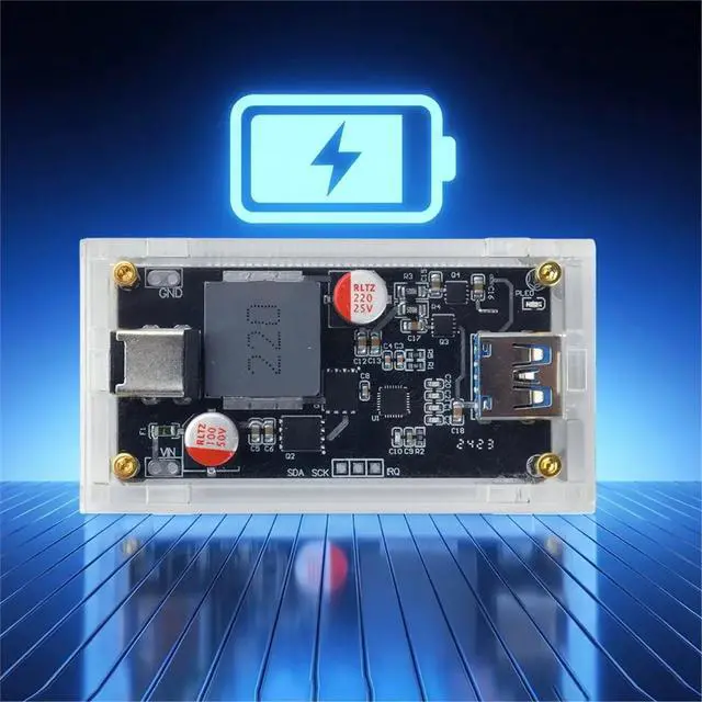 Alt view image 6 of 6 - DC 6-30V 140W Multi Protocol Desktop Intelligent Fast Charging Module High-Power for QC4.0+/5.0 PD FCP SCP SFCP AFC