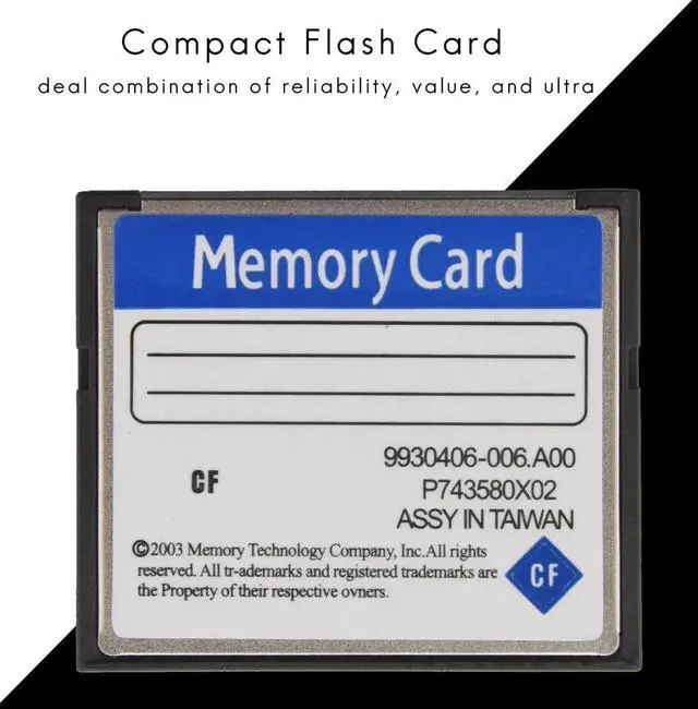 Alt view image 6 of 6 - Professional 32GB Compact Flash Memory Card(White&Blue)