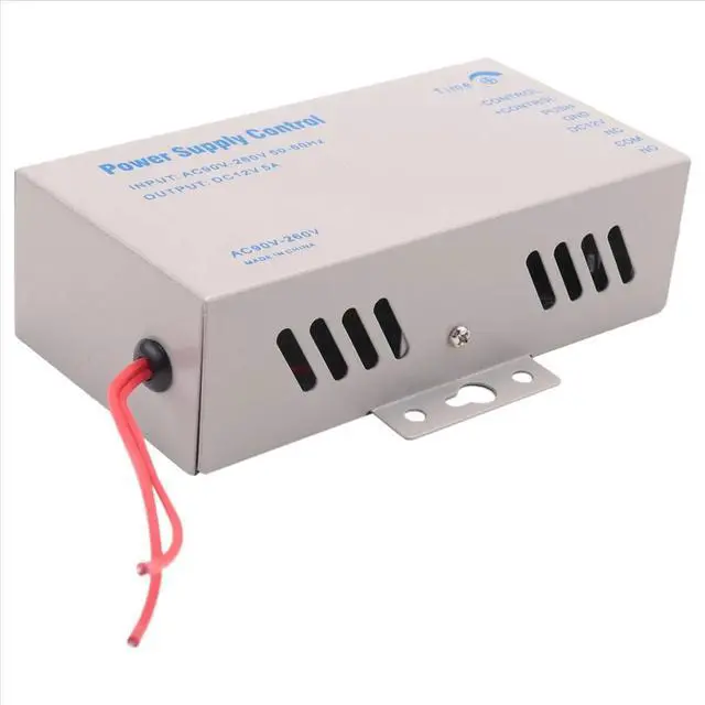 Alt view image 5 of 6 - Access Control Power Supply Transformer Door System Adapter AC110-240V Covertor System Machine White DC12V 5A