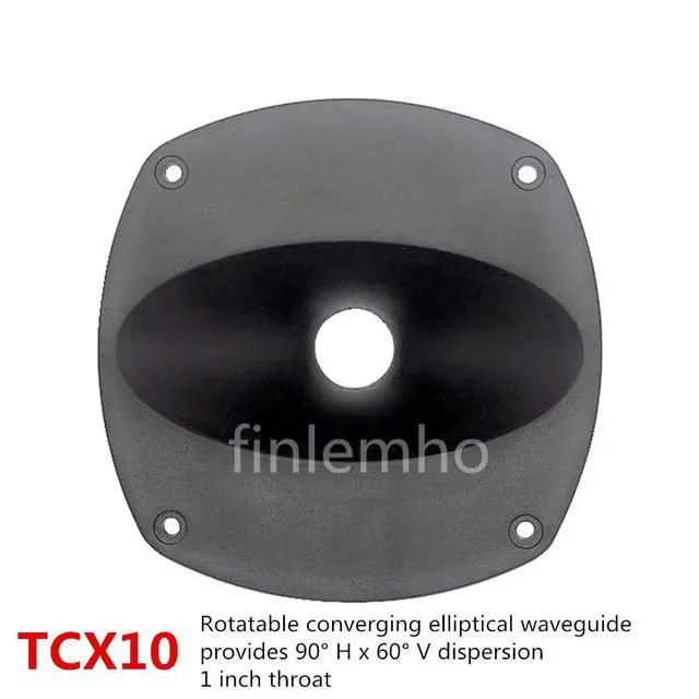 Alt view image 4 of 6 - 2PC Tweeter Speaker Horn Treble Waveguide 152*152mm 1" Throat Car HiFi For Home Theater Professional Audio Public Address System