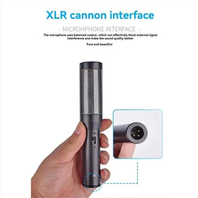 Alt view image 6 of 6 - Conference Interview Microphone Condenser Microphone Interview Recording Vlog Live Mic Super-Cardioid