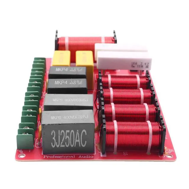 Alt view image 3 of 4 - IDUD 300W 5 Way Speaker Audio Frequency Divider 2 Tweeter 2 Middle+ 1 Bass Speaker Crossover For Home Audio System