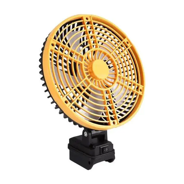 Alt view image 4 of 6 - Camping Fan Outdoor Fishing Desktop Fan Strong Wind Fan For 18V Batterypin