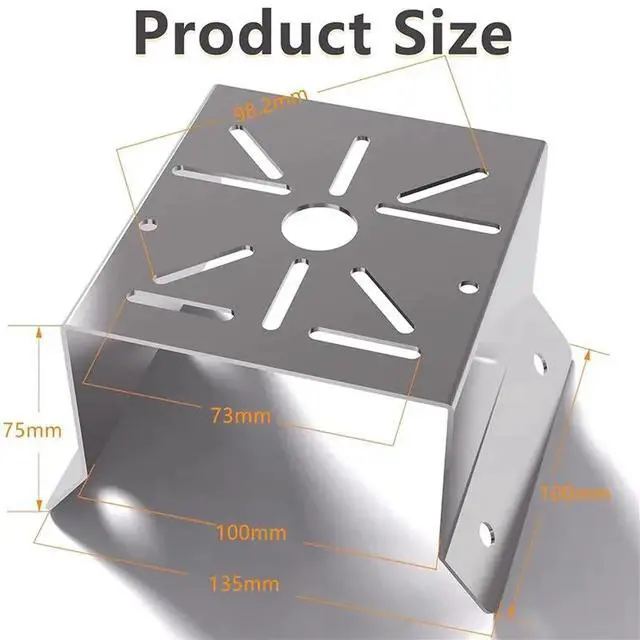Alt view image 6 of 6 - 2X External Camera Corner Mount Bracket For Dome Camera Bracket Base