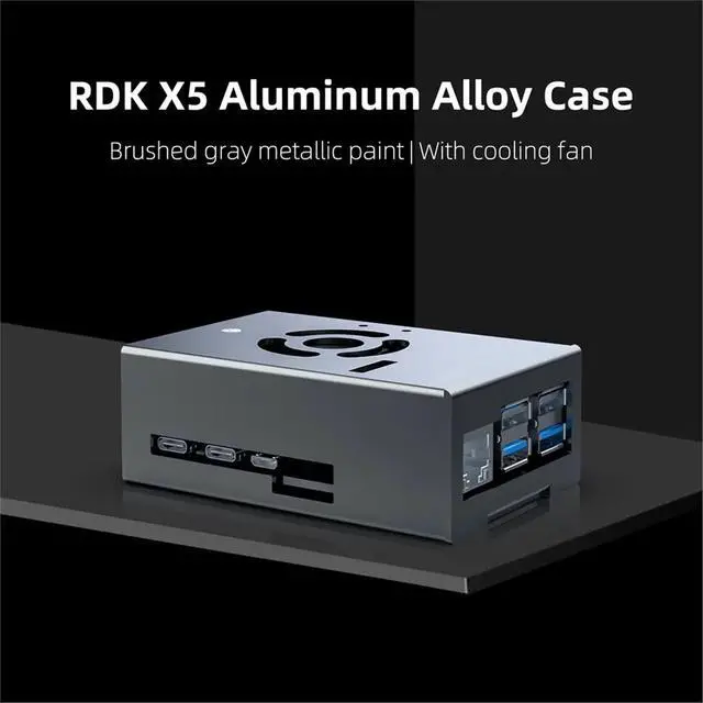 Alt view image 4 of 6 - RDK X5 Robot Development Board Case Aluminum Alloy Shell Main Control Chassis with Cooling Fan