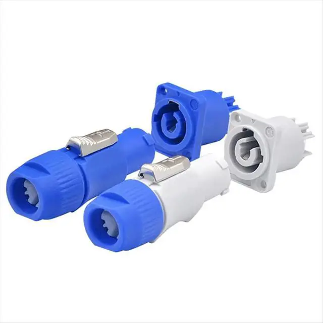 Alt view image 6 of 6 - 10pcs Powercon Connector Input and Output Set, Suitable for Nac3fca Powercon Power Connector Plug White