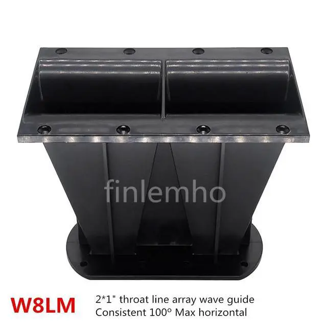 Alt view image 4 of 6 - W8LM Line Array Speaker Tweeter Horn 2x1" Throat Treble Car HiFi Home Theater For 8 Inch Box Professional Audio Public Address