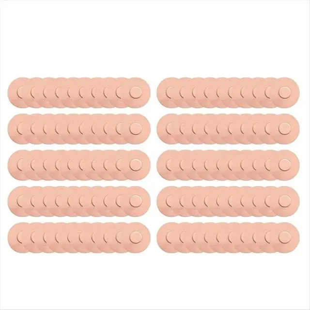 Alt view image 5 of 6 - 100Pcs Sensor Adhesive Freestyle Patches Waterproof Sports Continuous Glucose Monitor Sticker Overpatch Stickers B