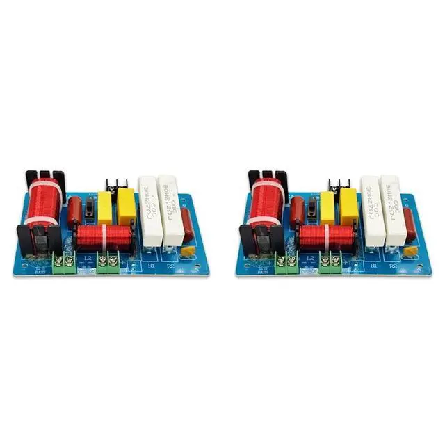 Alt view image 4 of 6 - 2X PA-2A 450W 2 Way Audio Speaker Divider Treble Bass Frequency Divider KTV Stage Professional Speaker Crossover