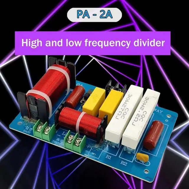 Alt view image 6 of 6 - 2X PA-2A 450W 2 Way Audio Speaker Divider Treble Bass Frequency Divider KTV Stage Professional Speaker Crossover
