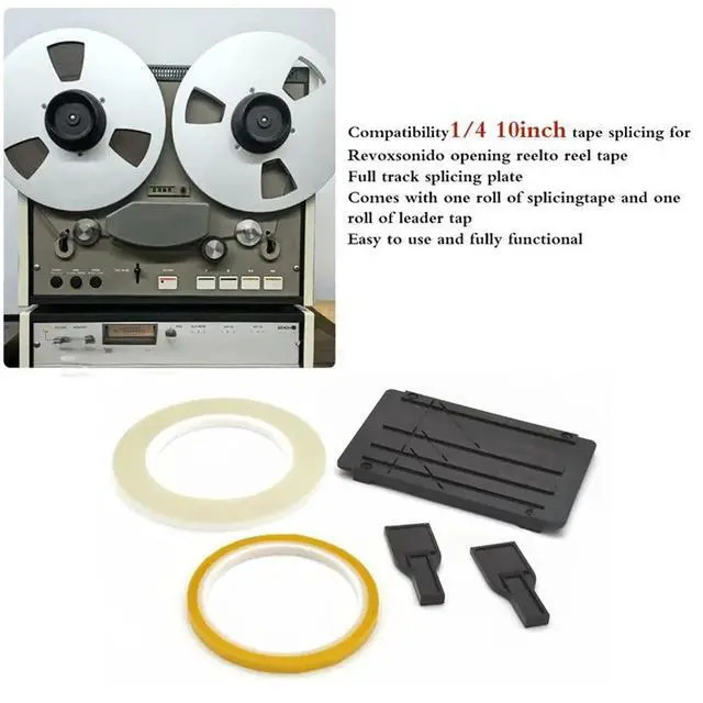 Alt view image 5 of 6 - Two Fixers Included Tape Splicing Set For Cassette For Opening Repair, Reel-To-Reel Tape Recorder Splicing Block With Blue