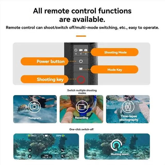 Alt view image 6 of 6 - Selfie Stick Buoyancy Bar Selfie Stick with Hand Strap Remote Control for 8 9 10 11 12 13