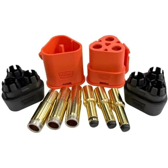 Alt view image 4 of 6 - QS8T Connector With Locking Buckle For ESC Controller High Current Signal 3 Pin Three Wire Terminal Adapter Plug