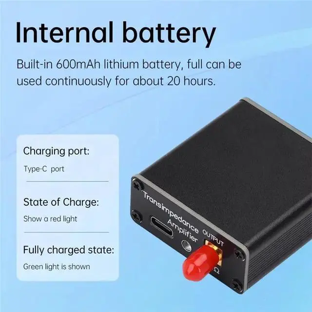 Alt view image 6 of 6 - For Radio Walkie Talkie SDR Compatible Broadband Receiving Antenna Built-In 600 Mah 10Khz-180Mhz Converter