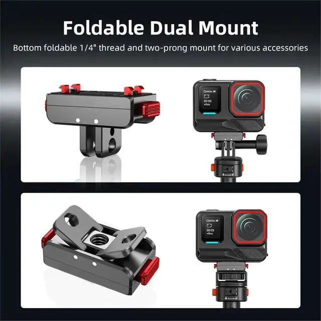 Alt view image 5 of 6 - Magnetic Quick Release Mount for Pro/2/X5/X4 Air Adapter Base with Secure Claw-Lock Cameras Accessory