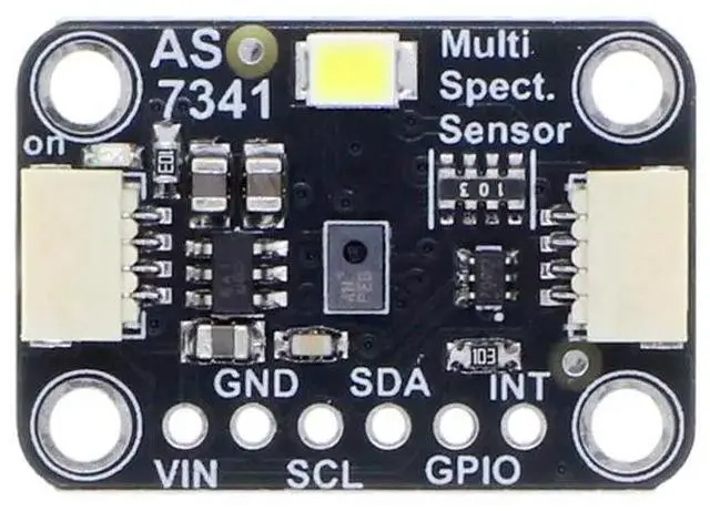 Alt view image 5 of 6 - 2X AS7341 11-CH Spectral Sensor Module Light Color Sensor Splitter Board Color Measurement Detection