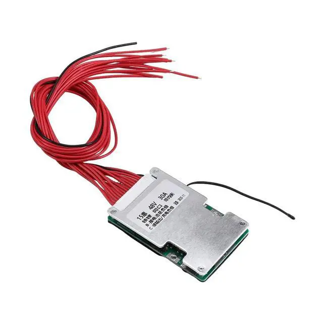 Alt view image 5 of 6 - For 15S 48V 30A LiFePO4 PCB Protection Board with Balance Wire and ,Common Port,Ten Protection Functions