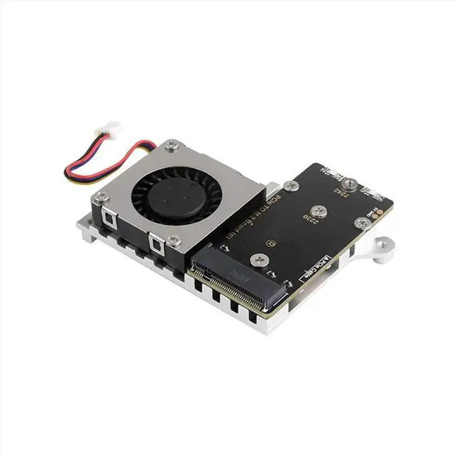 Alt view image 4 of 6 - PCIe to M.2 Adapter Board for 5, with Cooling Fan, Compatible with 2242 / 2230 Size NVMe Protocol M.2 SSD