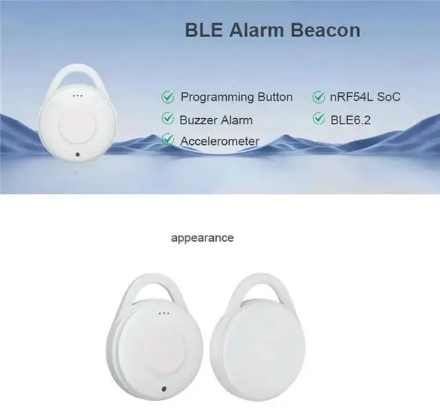Alt view image 5 of 6 - NRF54L Series BLE 6.2 Bluetooth Beacon Tag With Accelerometer And Buzzer Iot Device Indoor Positioning Ibeacon