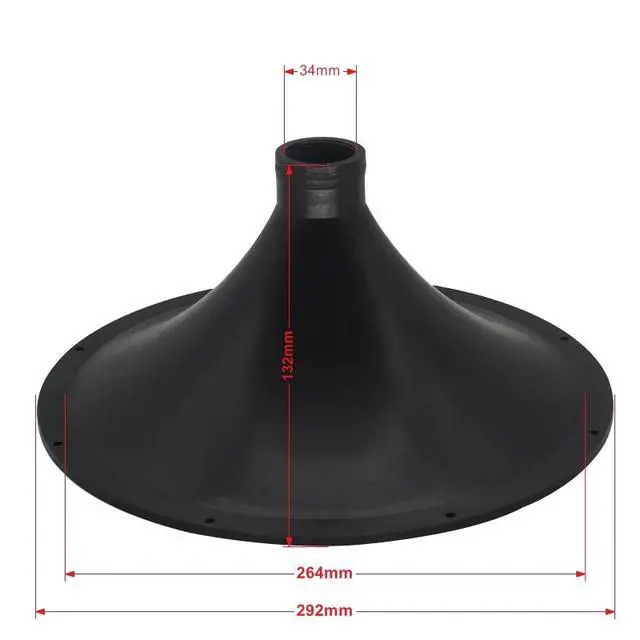 Alt view image 5 of 6 - 2PC Tweeter Speaker Horn Round 292mm Treble DJ Car HiFi For Professional Audio Home Theater Karaoke Public Address System