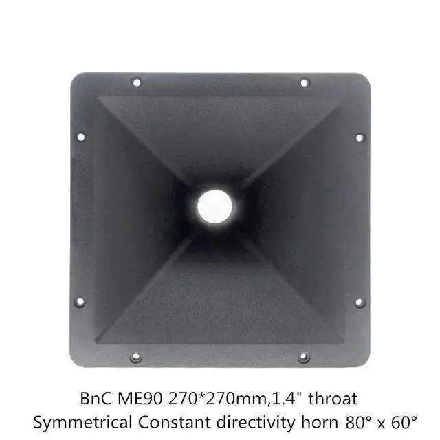 Alt view image 4 of 6 - 1PC DJ Speaker Tweeter Horn ME90 270*270mm 1.4 Inch For Public Address System Professional Audio Home Theater Karaoke HiFi