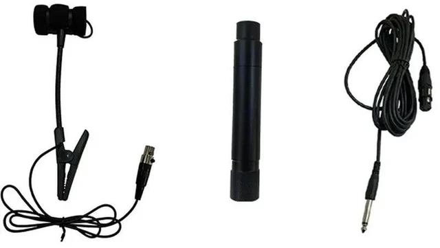 Alt view image 4 of 6 - Musical Instrument Saxophone Microphone Clip 3 Pin Wired Mic For Trumpet Sax Omnidirectional Suit With 5M Cable