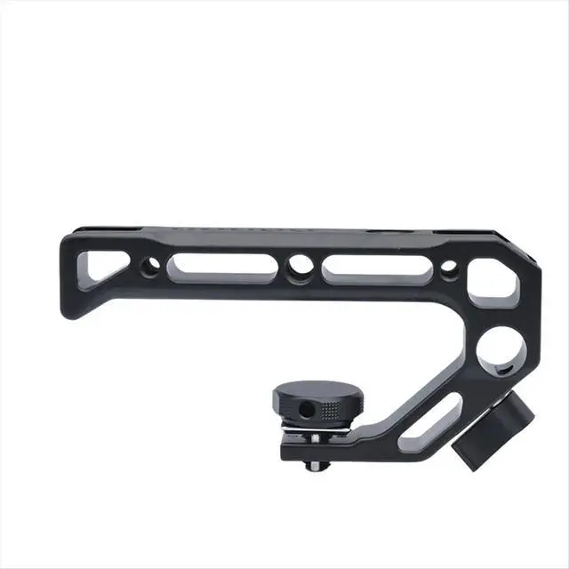 Alt view image 6 of 6 - Camera Top Handle Hand Grip Handgrip Camera Cage Handle for Dslr Camera Cage Microphone Shoe Mount Black