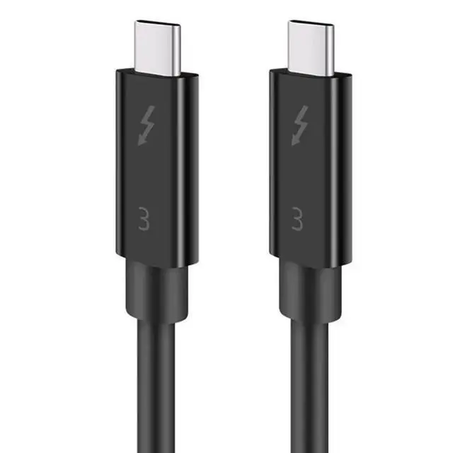 Alt view image 4 of 6 - 3X Typec Cable For Thunderbolt 3 Data Cable 40Gbps Full Speed 100W Fast Charge 5K Transmission 50Cm