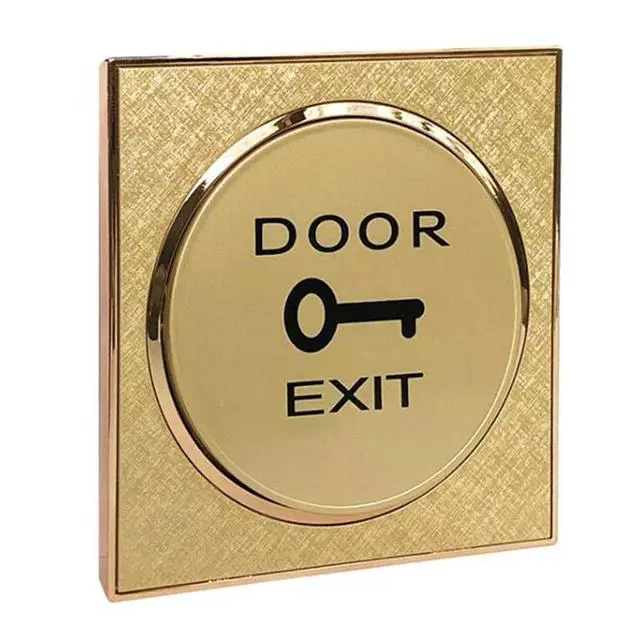 Alt view image 4 of 6 - Door Release Switch Golden Color 10Pcs Set For Door Exit Button For Access Control System