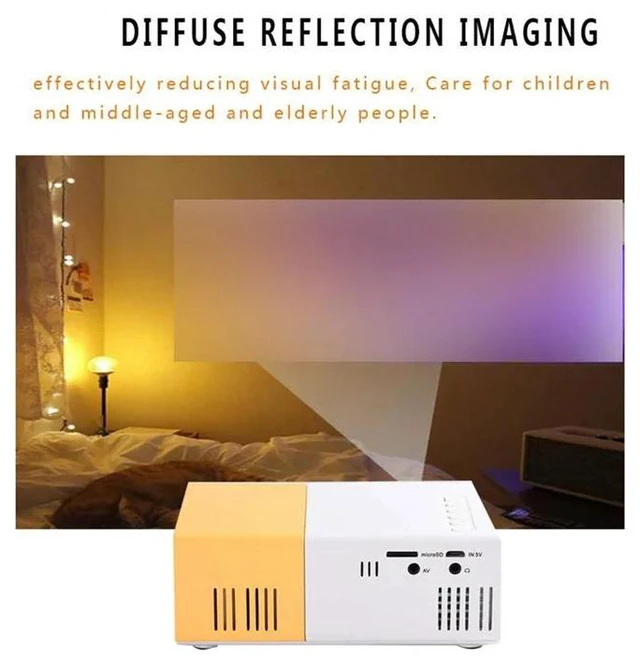 Alt view image 5 of 6 - School Season Multi-Functional Classroom Mini Projector LED Mini 1080P HD Projector