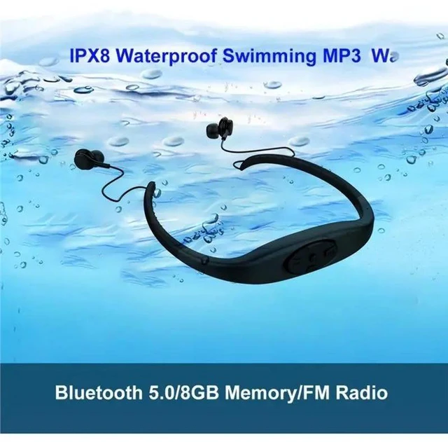 Alt view image 5 of 6 - Underwater Sports Earphone MP3 Player Waterproof For Receiving Mode Bluetooth Headphones For Swimming Music Player, PC
