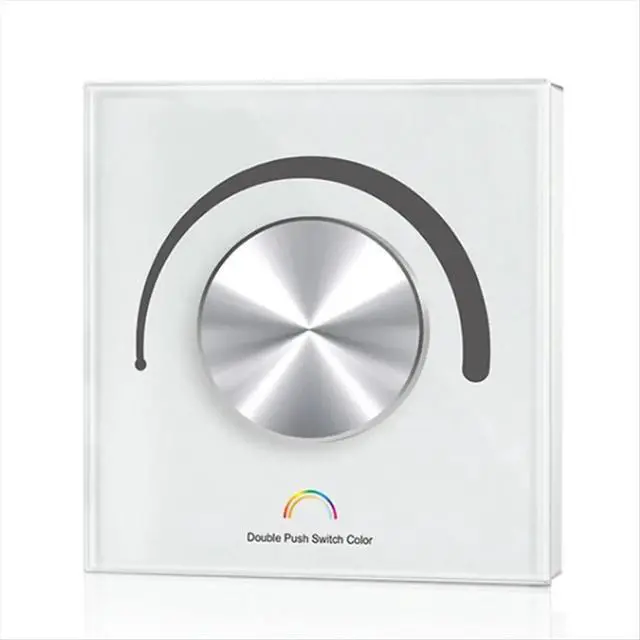 Alt view image 6 of 6 - Rotary Glass Panel Constant Voltage LED Controller DC 12V 24V Smart Dimmer TUYA APP Cloud Control White