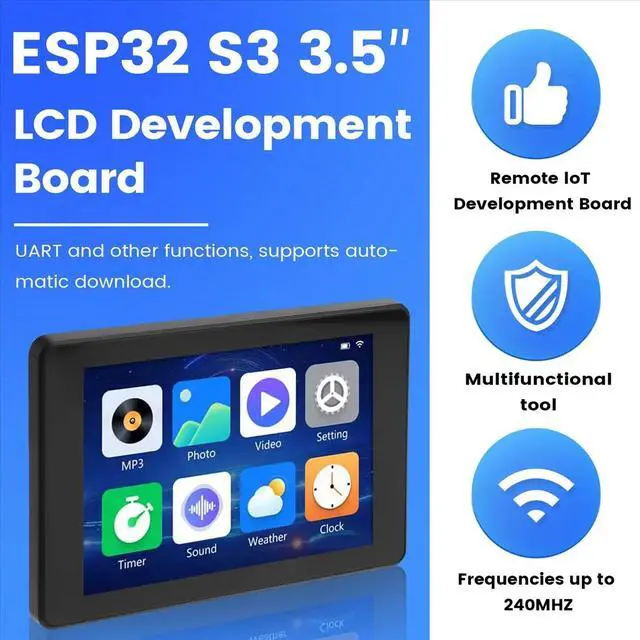 Alt view image 4 of 6 - 3.5Inch LCD Development Board 480x320 Display Capacitive Touch Screen Tablet/MP3 Video/Clock LVGL for ,B