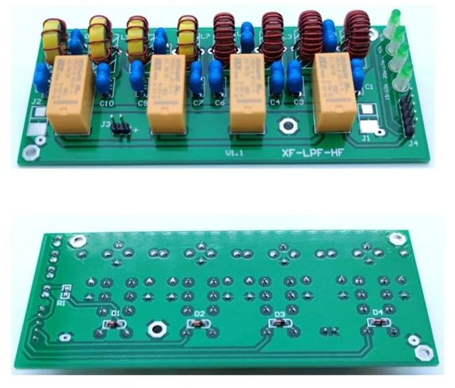 Alt view image 5 of 6 - XF-LPF-HF Filter 12V 100W HF Low Pass LPF Unit 3.5Mhz-30Mhz