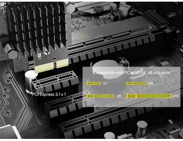 Alt view image 6 of 6 - 5Gbps PCIE Network Card Ethernet Adapter RTL8126 Chip Supports Wake on LAN & PXE Boot for Win10/11