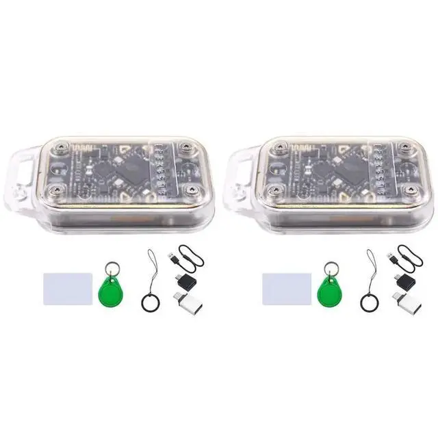 Alt view image 4 of 6 - 2X Chameleon V3.0 RFID Smart Chip Reader Emulator 125K 13.56M IC Card Tag Copyer+UID Keychain/CUID Card Read Writer