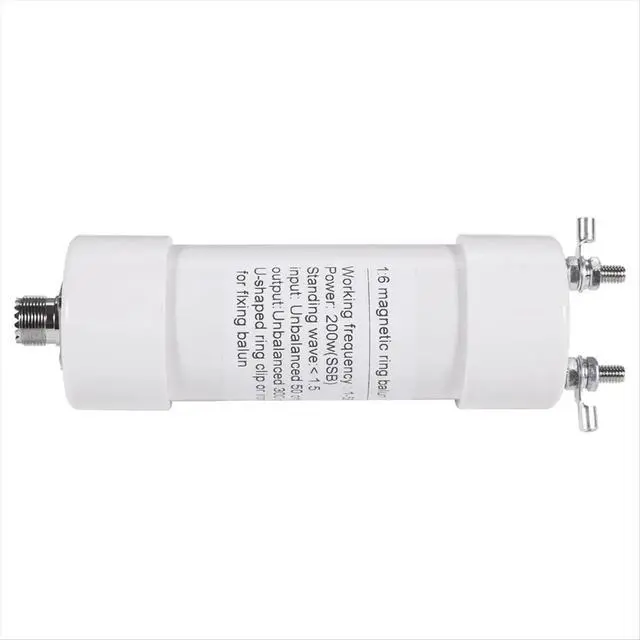 Alt view image 4 of 6 - 200W 1:6 Balun Antenna 1-56MHz Input 50 to Output 300 for Shortwave SSB AM FM Dipole/Windom Antenna