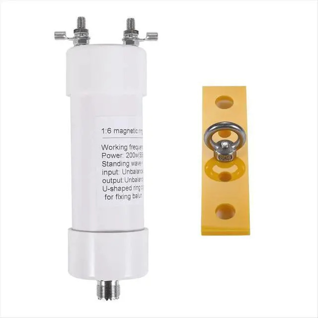 Alt view image 5 of 6 - 200W 1:6 Balun Antenna 1-56MHz Input 50 to Output 300 for Shortwave SSB AM FM Dipole/Windom Antenna