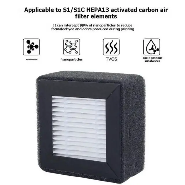 Alt view image 5 of 6 - For S1/S1C Filter HEPA 13 Filter 3D Printer Dust Blocking Replacement Filters