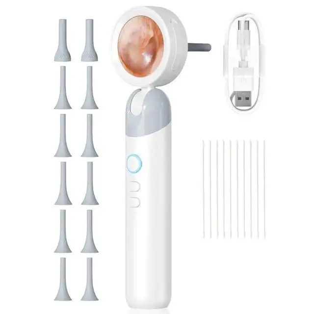 Alt view image 4 of 6 - Ear Otoscope With 1080P HD Camera And 4 LED Lights 1.38" IPS Display Ear Camera Ear Scopes With Inspection Head