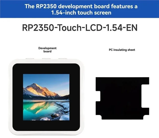 Alt view image 6 of 6 - RP2350 1.54Inch LCD Display Development Board 1.54Inch Touchscreen Type-C 2.4Ghz Wi-Fi Supports Voice Interaction