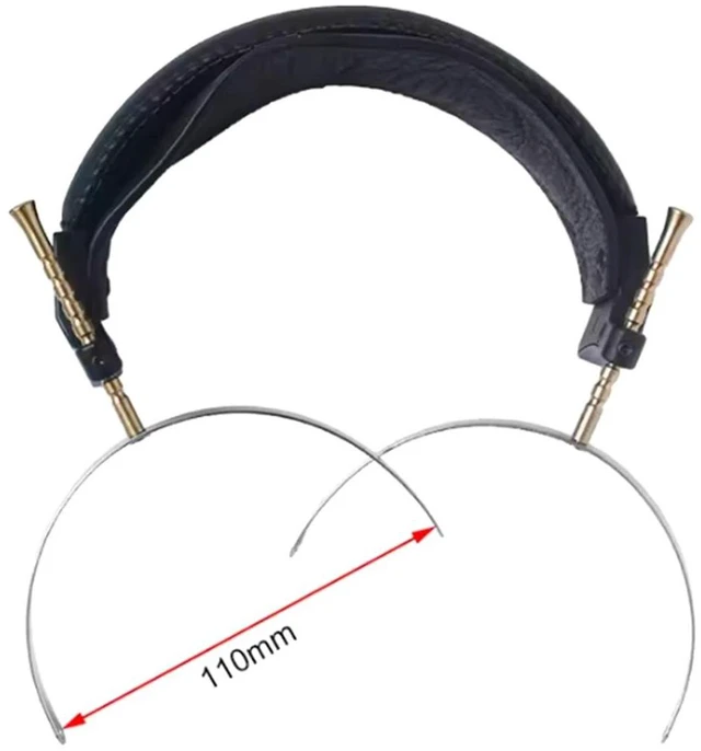 Alt view image 6 of 6 - Headphones DIY Metal Headband Head Beam Parts 110mm Rotatable Headphones Headband,over-Ear Headphone Headband DIY