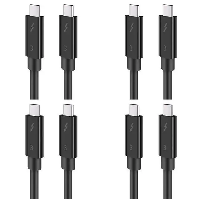 Alt view image 4 of 5 - 4X Typec Cable For Thunderbolt 3 Data Cable 40Gbps Full Speed 100W Fast Charge 5K Transmission 50Cm