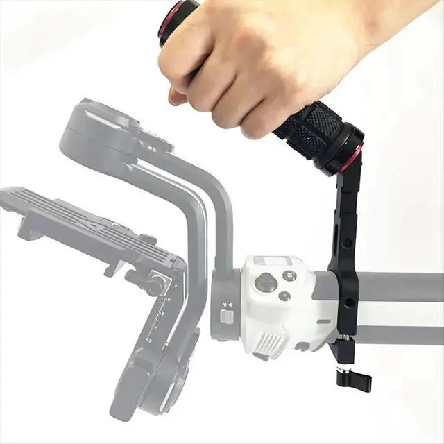 Alt view image 4 of 6 - Sling Handle Handgrip for WEEBILL 3 3S Handheld Camera Gimbal Stabilizer with 1/4inch Hole Dual Cold Shoe Mount